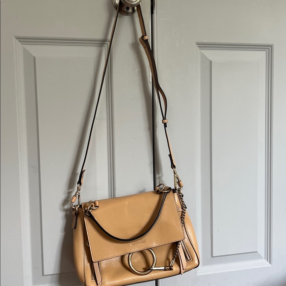 Tan Leather Women's Bag Choloe - Picture 7 of 7